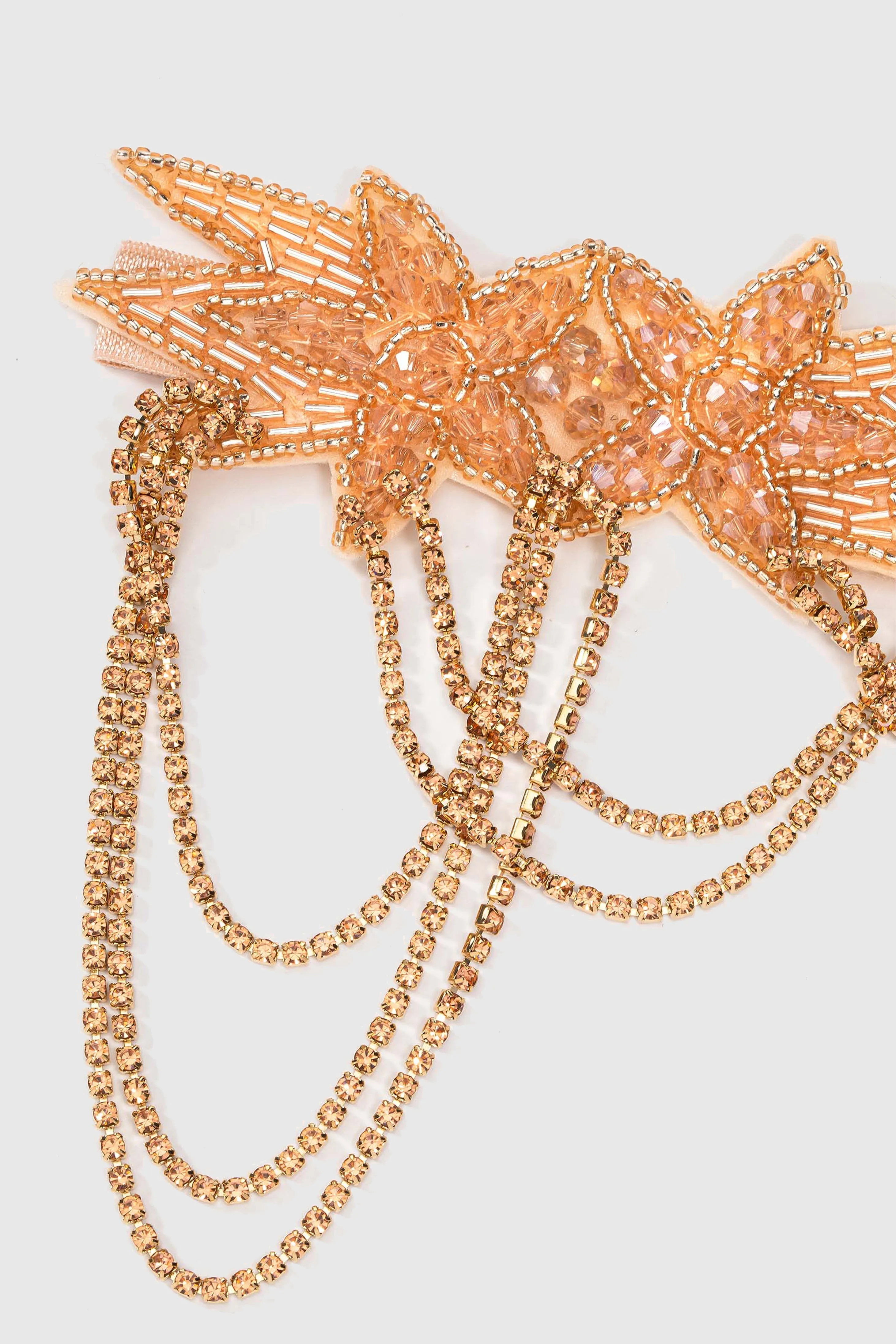 1920s Embellished Rhinestone Chain Headband