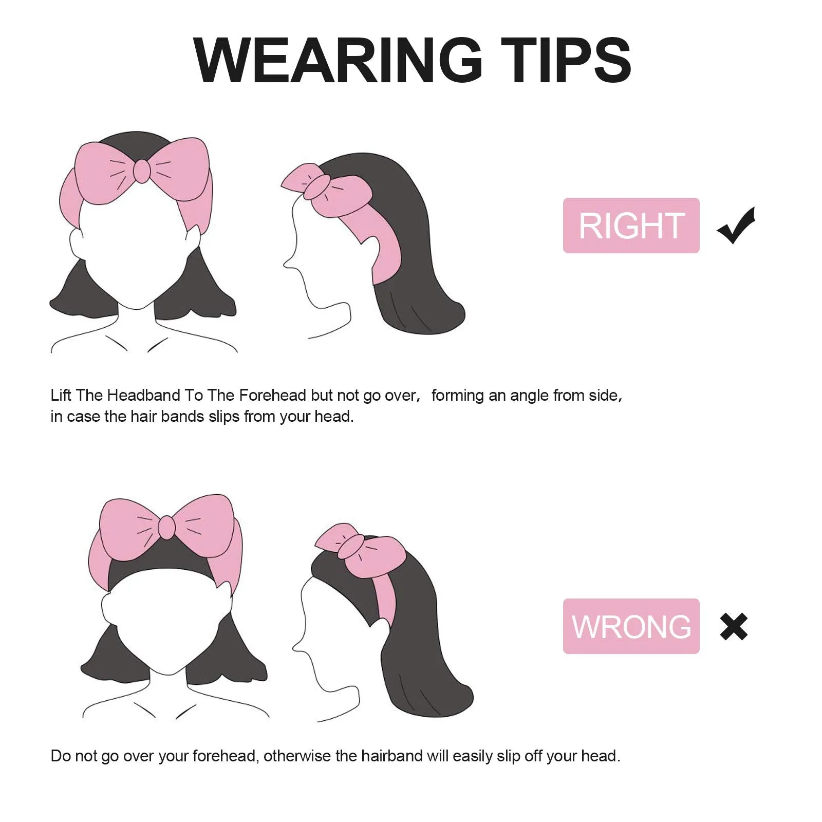 366DAYS Womens Bow Hairband,Coral Fleece Makeup Headband,Elastic Hair Band Hairlace Headband For Washing Face Shower Spa (Purple white dots)
