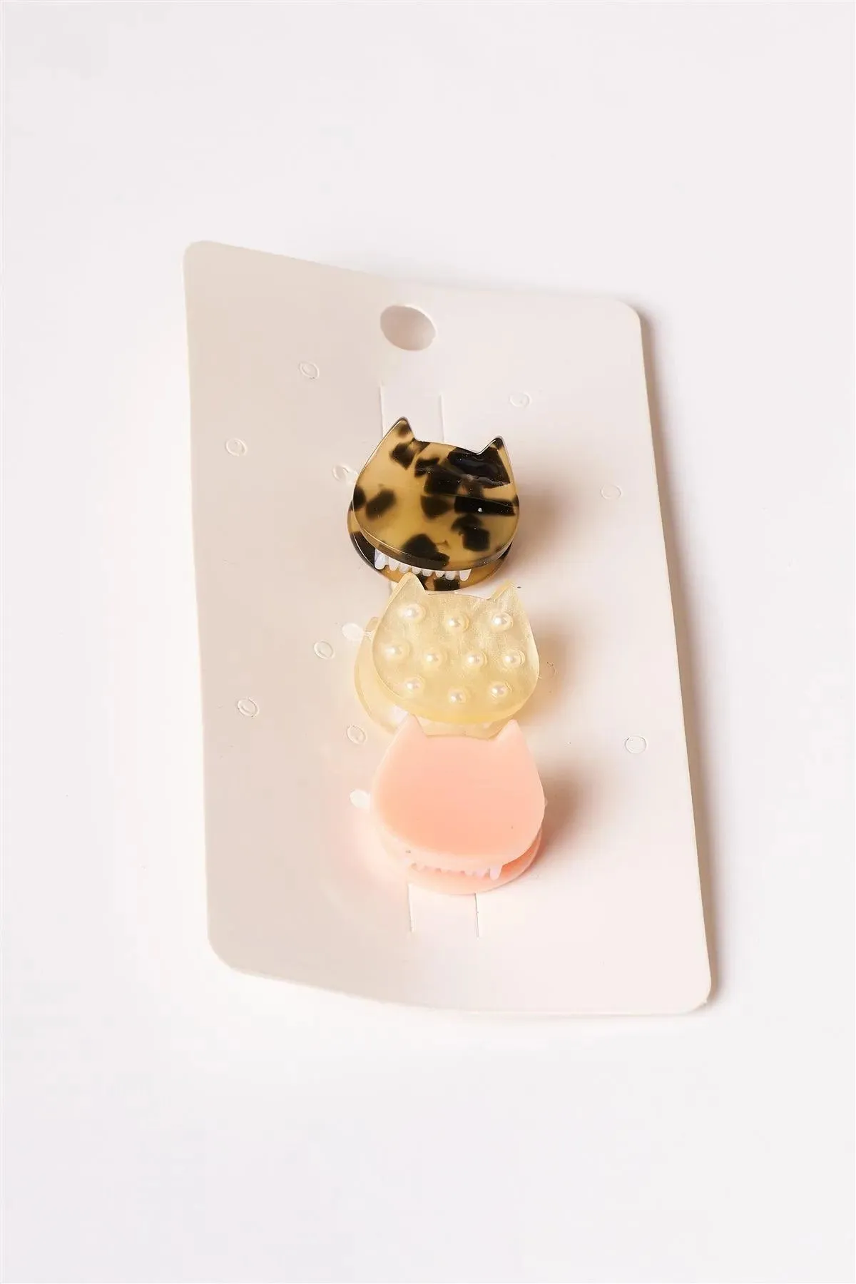 3pcs Multi-colored Printed Mini Butterfly Clips