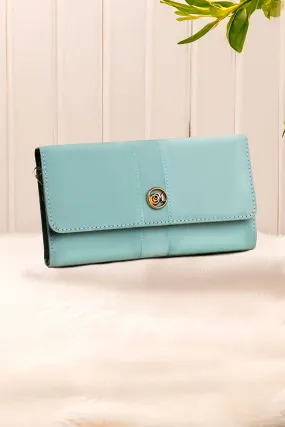 5293-AQUAMARINE ACCESSORIES CLUTCH