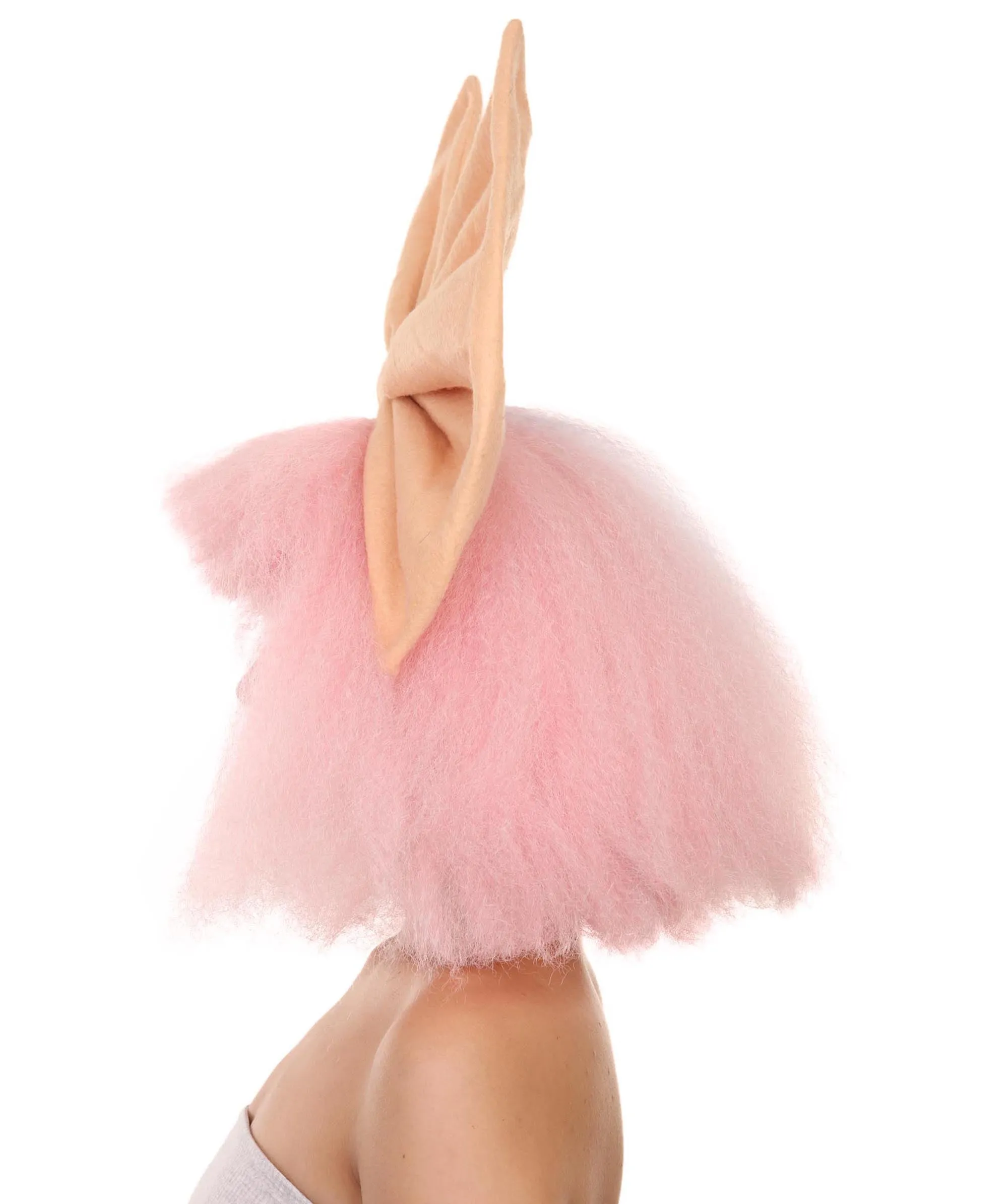 Adult Women's 14" Inch Medium Length Halloween Cosplay Two Tone Super Group Wig with Bow, Synthetic Soft Fiber Hair, Perfect for your next Festival or Party! | HPO