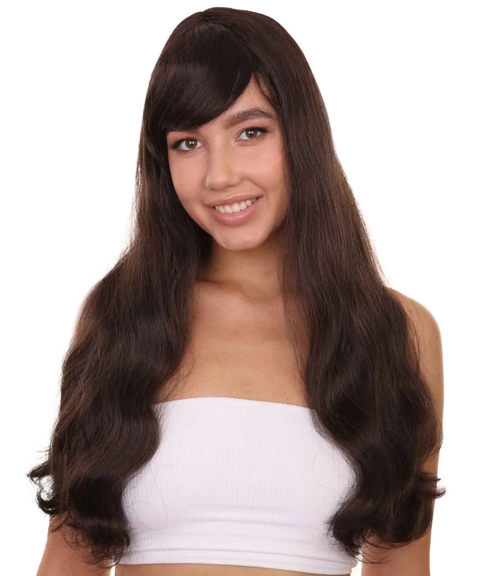 Adult Women's 24" Inch Long Length Halloween Cosplay Queen Costume Wig , Synthetic Soft Fiber Hair, Perfect for your next Festival and Group Anime Party! , HPO