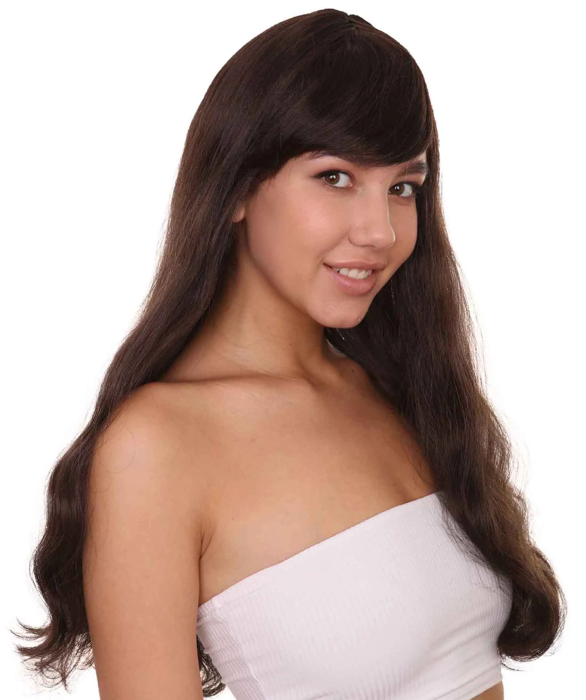 Adult Women's 24" Inch Long Length Halloween Cosplay Queen Costume Wig , Synthetic Soft Fiber Hair, Perfect for your next Festival and Group Anime Party! , HPO