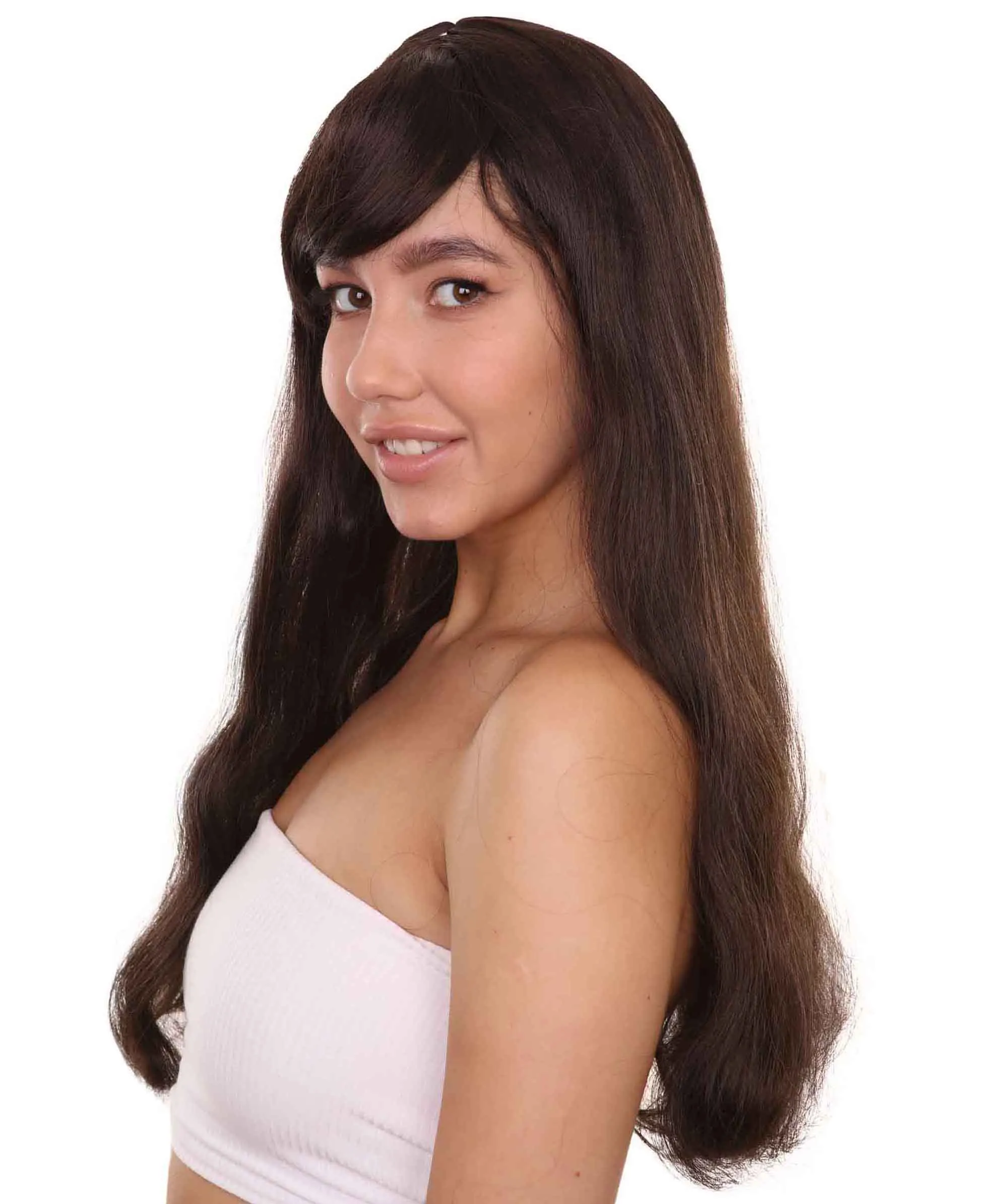 Adult Women's 24" Inch Long Length Halloween Cosplay Queen Costume Wig , Synthetic Soft Fiber Hair, Perfect for your next Festival and Group Anime Party! , HPO