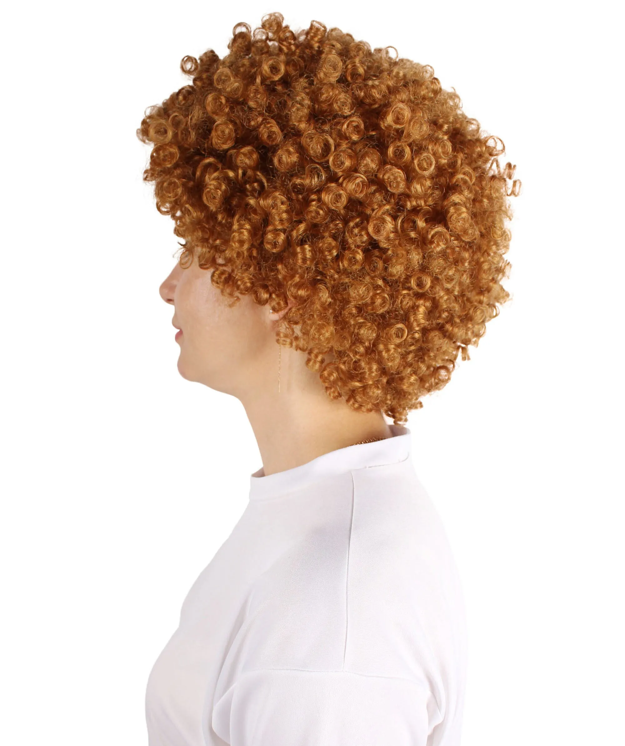 Adult Women’s American Rapper Blonde Short Afro Cosplay Wig | Best for Halloween | Flame-retardant Synthetic Fiber