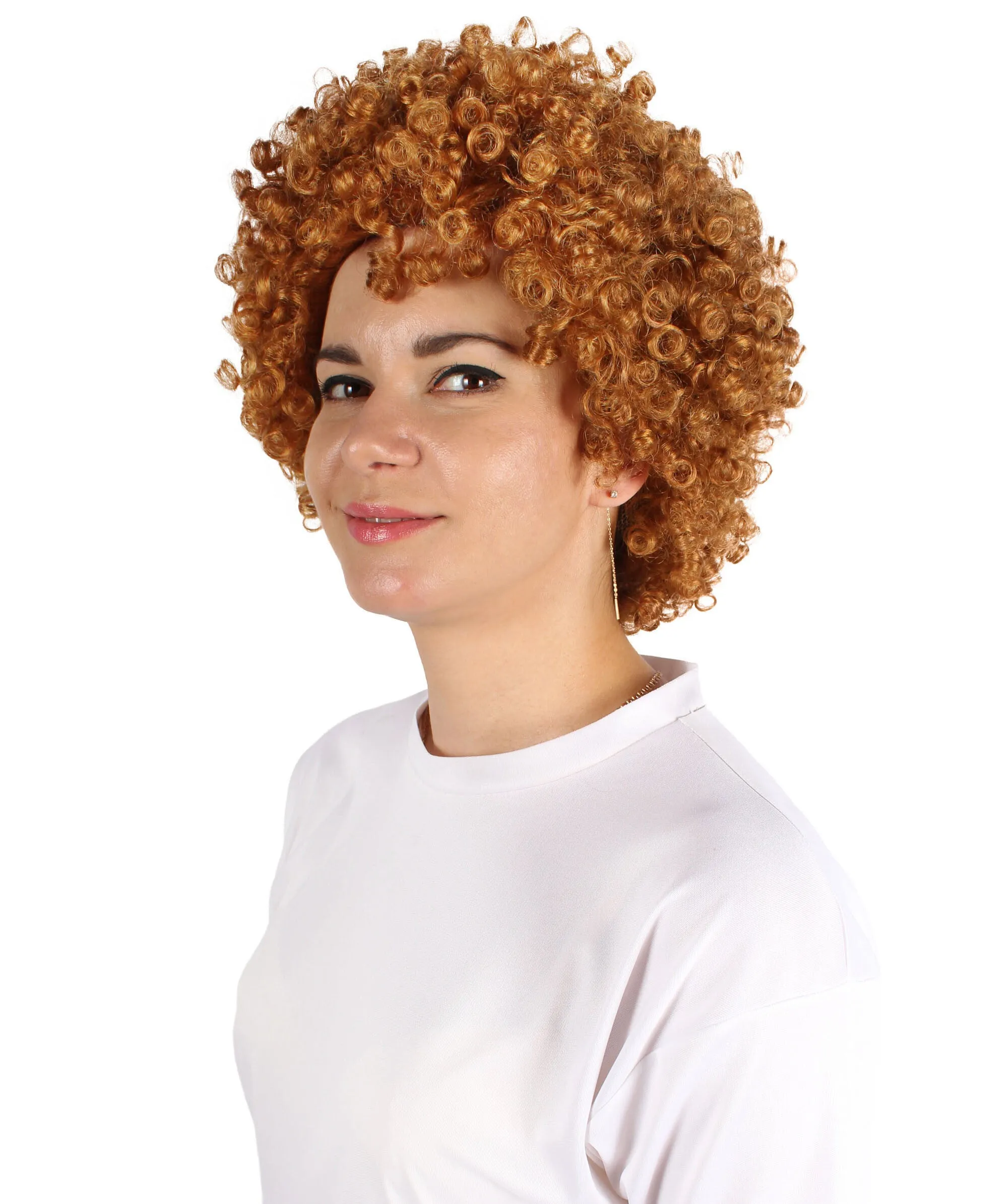 Adult Women’s American Rapper Blonde Short Afro Cosplay Wig | Best for Halloween | Flame-retardant Synthetic Fiber