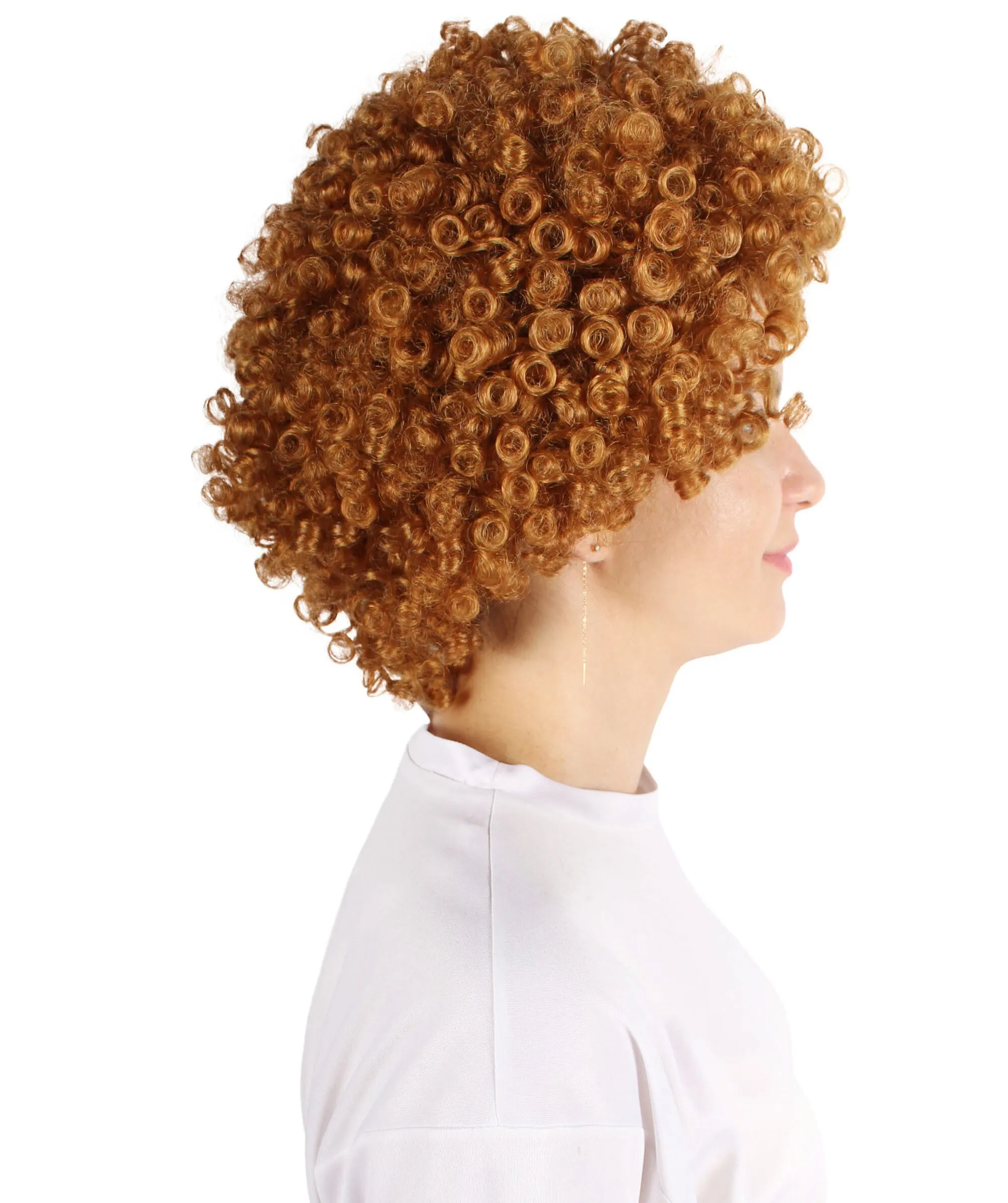Adult Women’s American Rapper Blonde Short Afro Cosplay Wig | Best for Halloween | Flame-retardant Synthetic Fiber