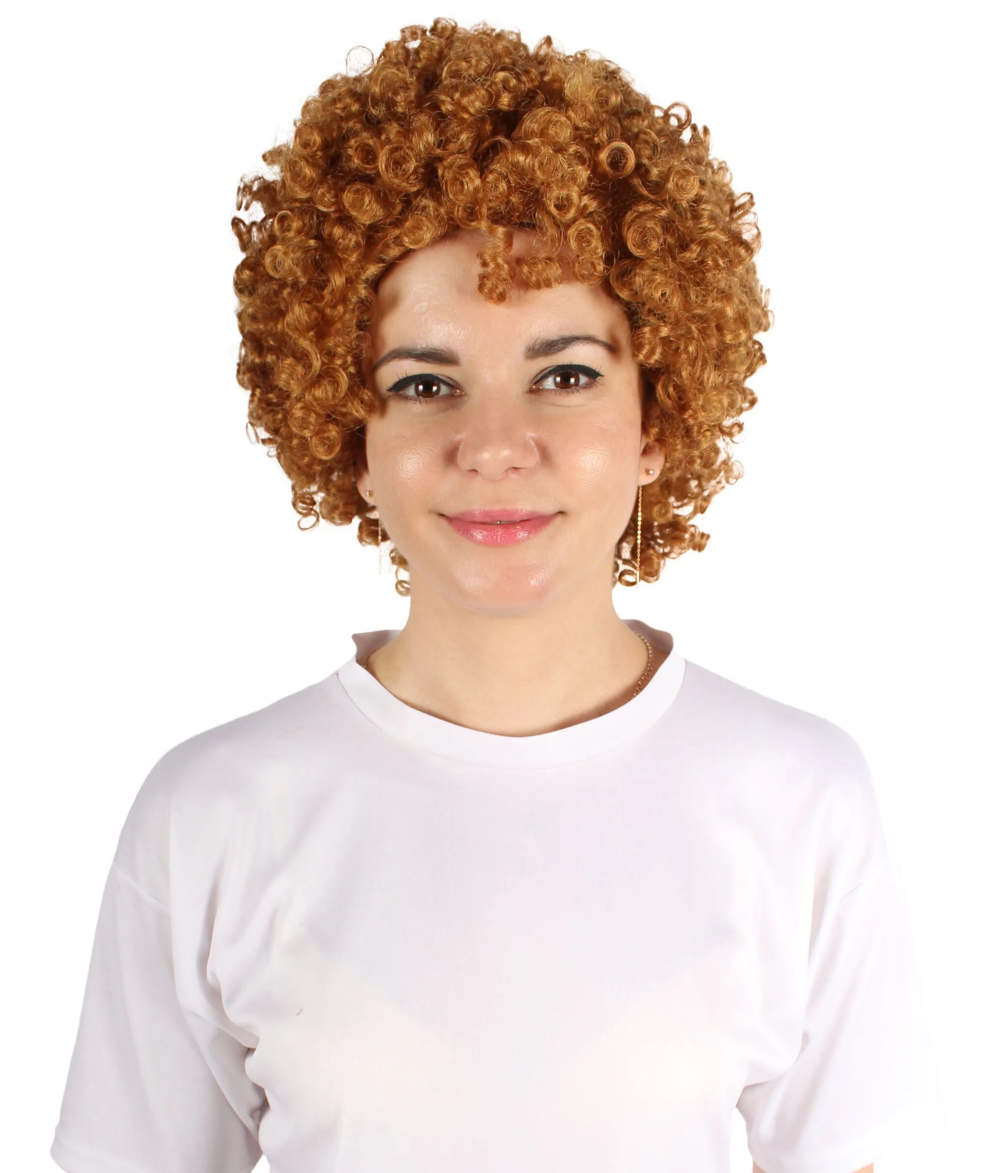 Adult Women’s American Rapper Blonde Short Afro Cosplay Wig | Best for Halloween | Flame-retardant Synthetic Fiber