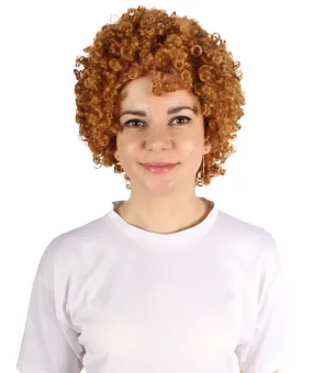 Adult Women’s American Rapper Blonde Short Afro Cosplay Wig | Best for Halloween | Flame-retardant Synthetic Fiber