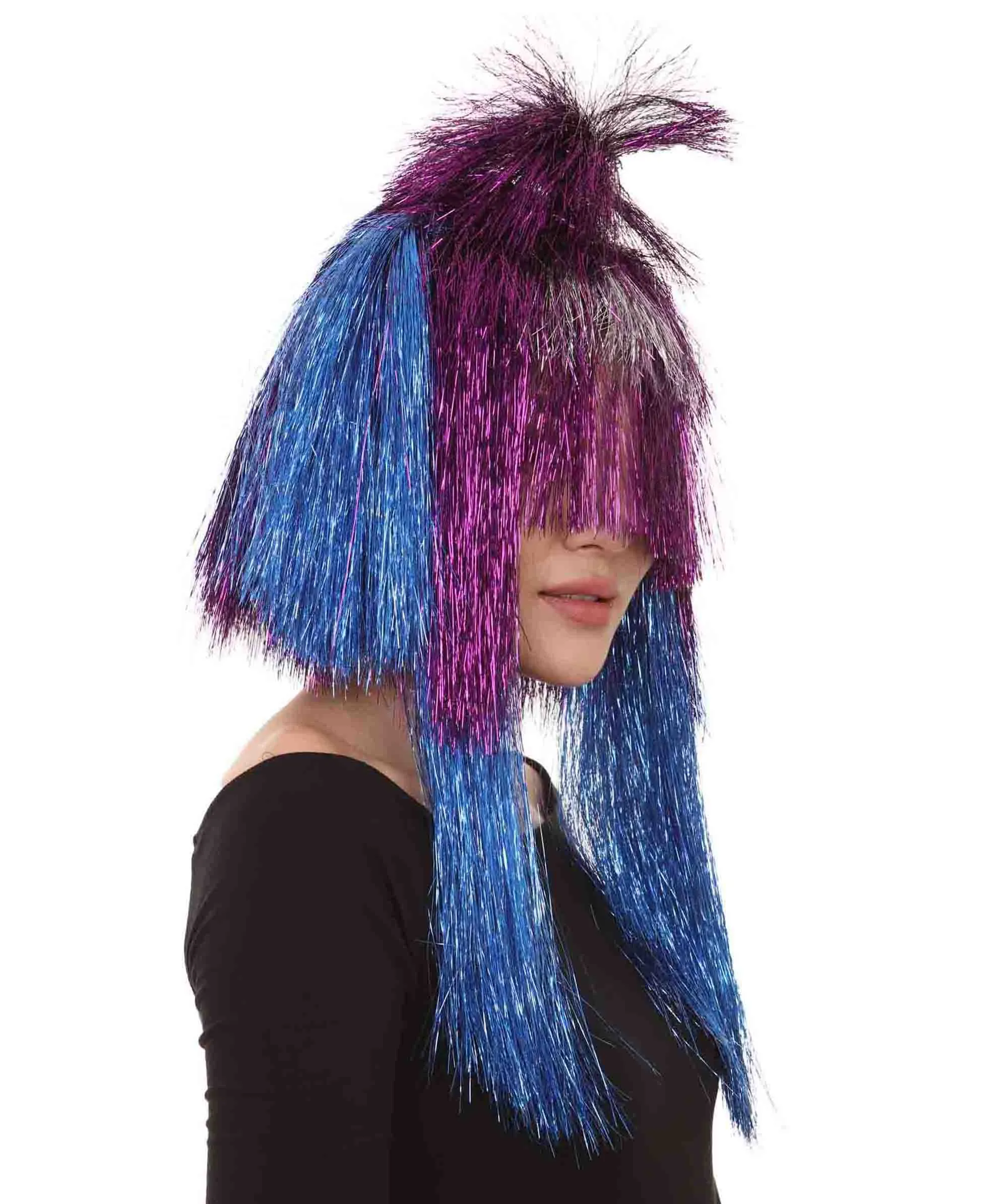 Adult Women's Australian Singer Tinsel Wig | Celebrity Wig | Premium Breathable Capless Cap | Flame-retardant Synthetic Tinsel