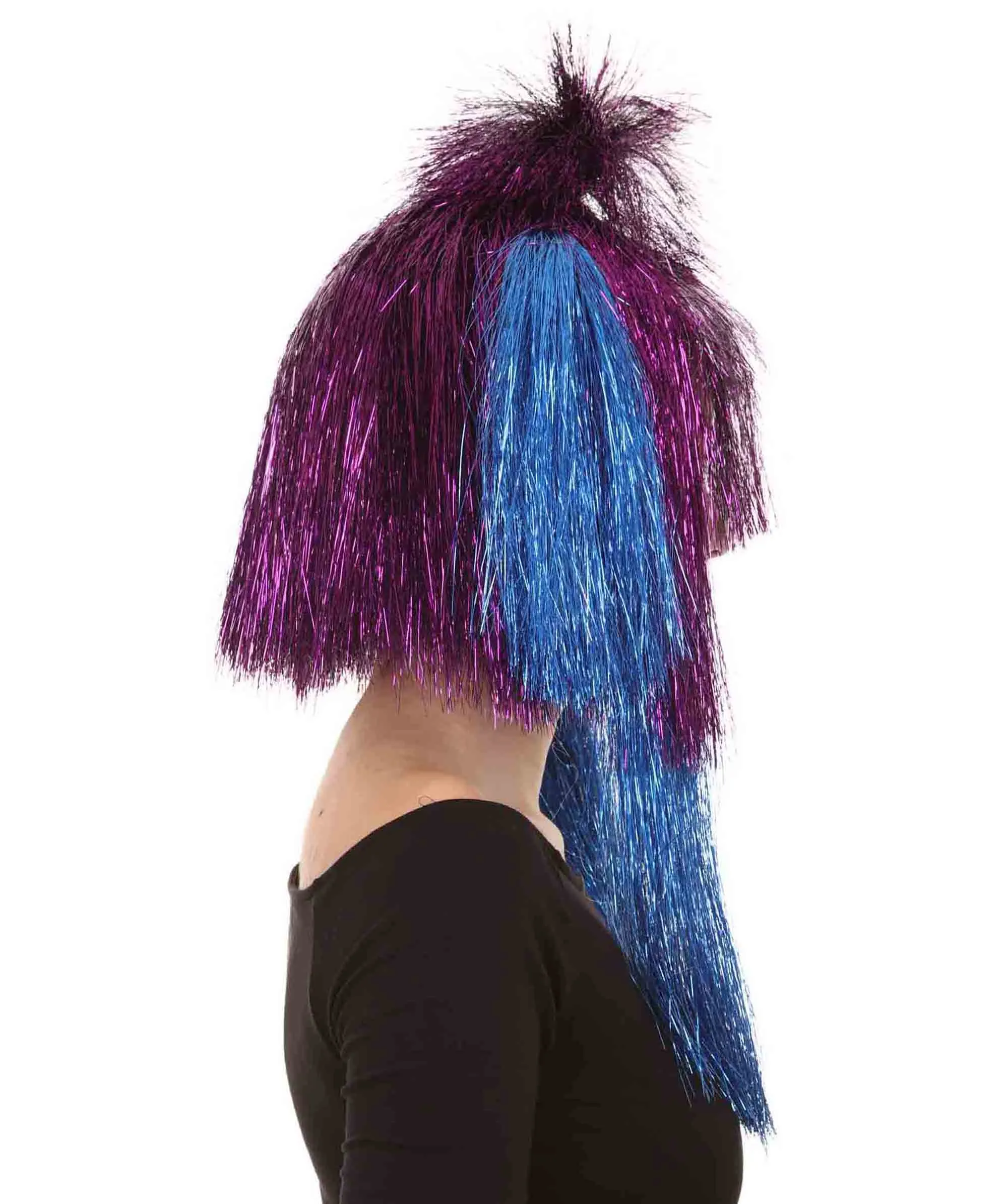 Adult Women's Australian Singer Tinsel Wig | Celebrity Wig | Premium Breathable Capless Cap | Flame-retardant Synthetic Tinsel