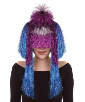 Adult Women's Australian Singer Tinsel Wig | Celebrity Wig | Premium Breathable Capless Cap | Flame-retardant Synthetic Tinsel