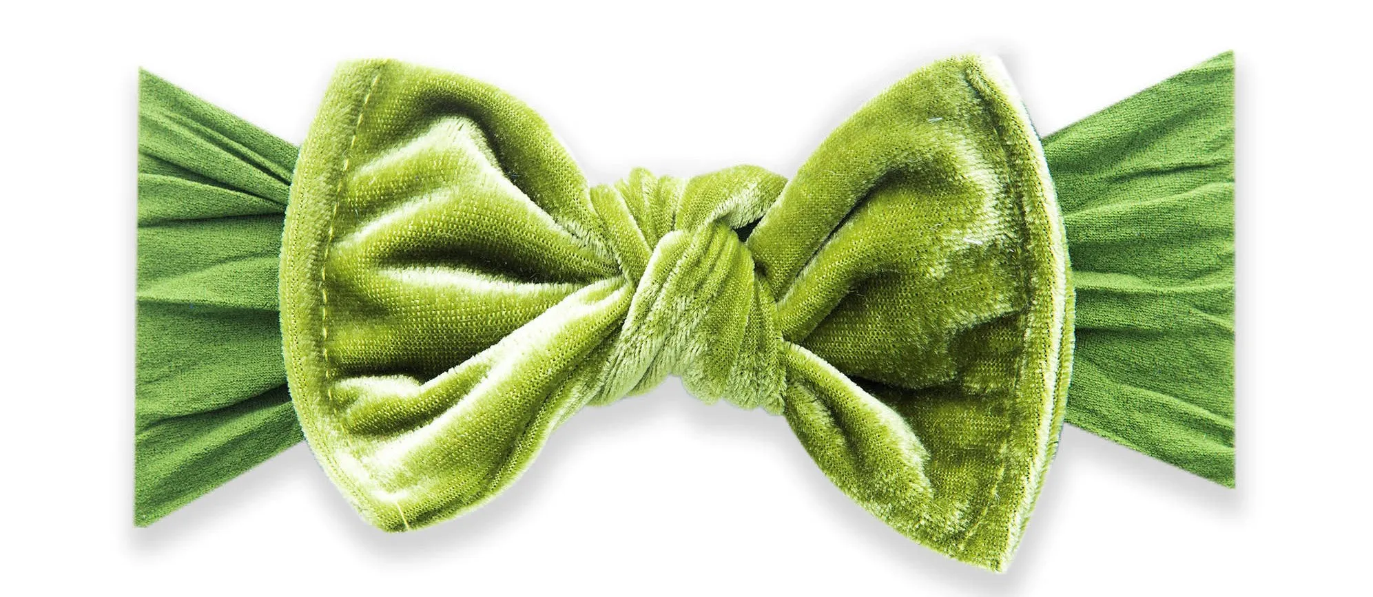 Baby Bling Velvet Knot Headband - Peridot