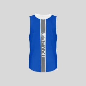 Be-Sporty Men’s Blue Recycled Tank Top