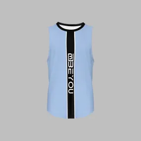 Be-Sporty Men's Recycled Baby Blue Tank Top
