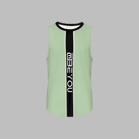 Be-Sporty Men's Recycled Mint Green Tank Top