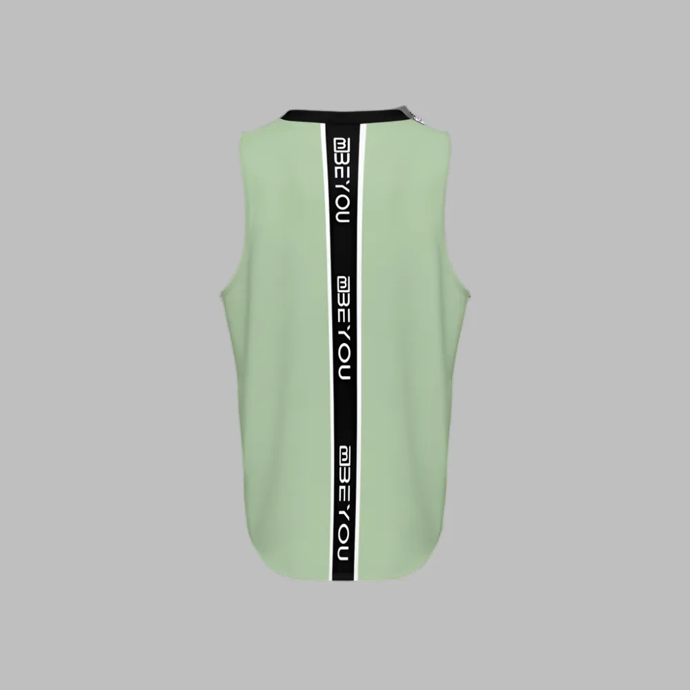 Be-Sporty Men's Recycled Mint Green Tank Top