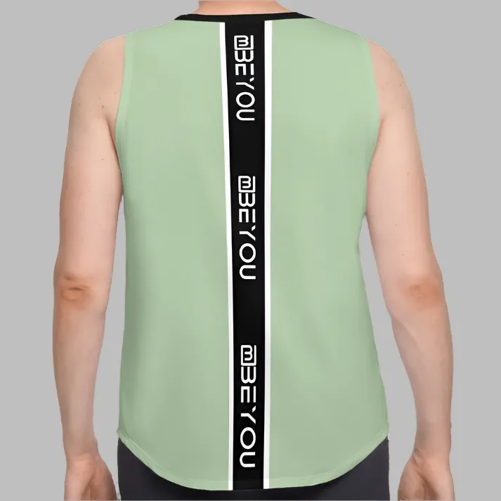 Be-Sporty Men's Recycled Mint Green Tank Top