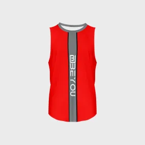 Be-Sporty Men’s Red Recycled Tank Top