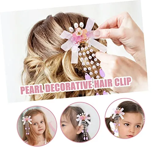 Beatifufu Vintage Tassel Flower Hair Clips and Accessories - Tassel Hairpins for Girls, Kids and Women