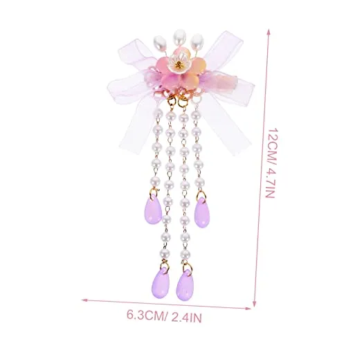 Beatifufu Vintage Tassel Flower Hair Clips and Accessories - Tassel Hairpins for Girls, Kids and Women