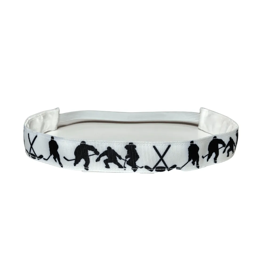 Black and White Hockey Headband