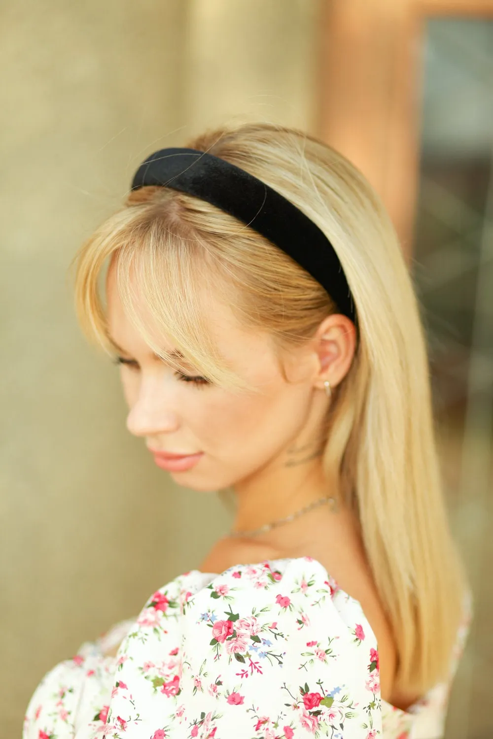 Black padded headband Velvet headband Fabric headbands for women Velvet headbands for women Padded headband Handmade headbands for women