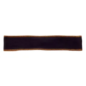 Black with Orange Stitching Non-Slip Headband
