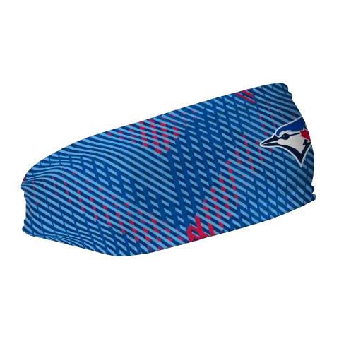 Blue Jays Fleece Headband: Sport Plaid