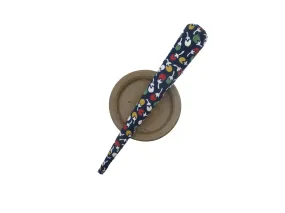 Blue Kimono Clip, Minimalist Simple Metal Long Hair Clip