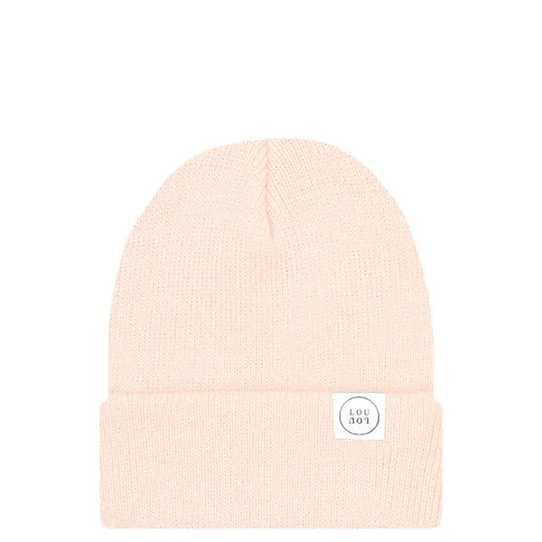 Blush Pink Beanie | Pom   No Pom