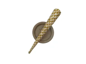 Brown Shibori Silk Kimono Hair Clip, 130mm Long Metal Ship from USA