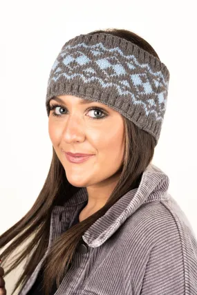 Bryce Bridge Knit Headband, Taupe