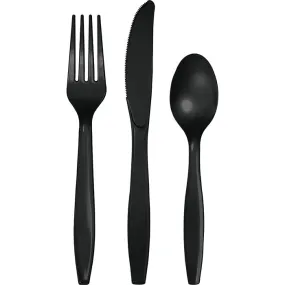 Bulk Black Velvet Value Friendly Assorted Plastic Cutlery (216 per Case)