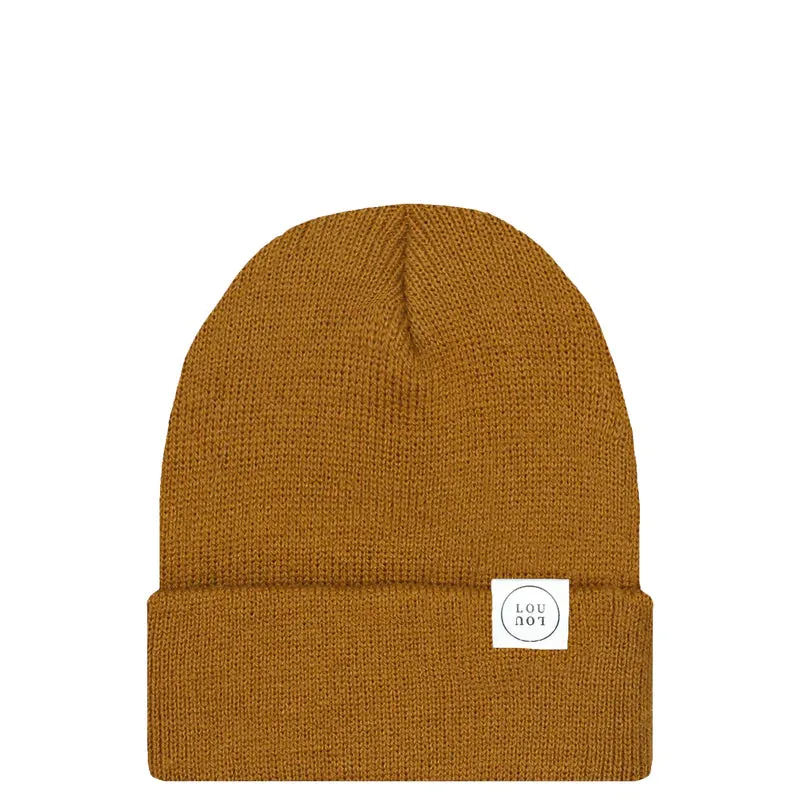 Camel Brown Beanie | Pom   No Pom