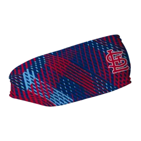 Cardinals Fleece Headband: Sport Plaid