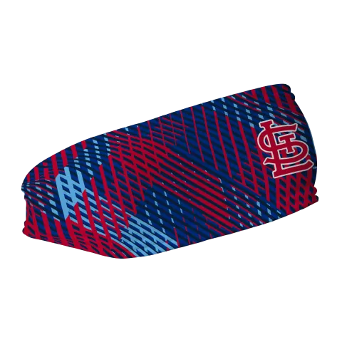 Cardinals Fleece Headband: Sport Plaid