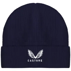 Castore Logo Stock Kids Navy Beanie