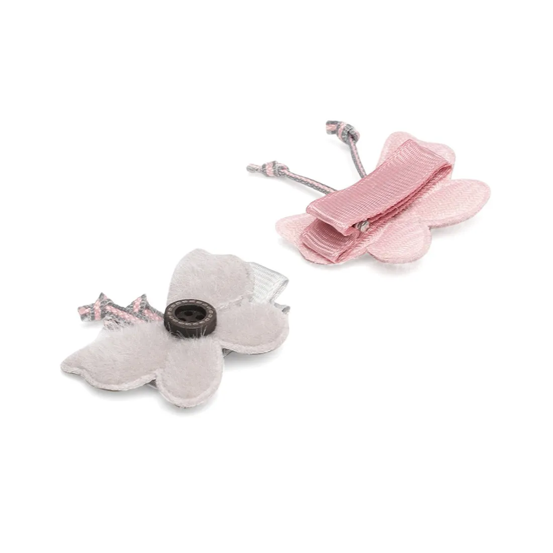 CAT & BUTTERFLY EMBELLISHED HAIR SLIDE CLIPS SET