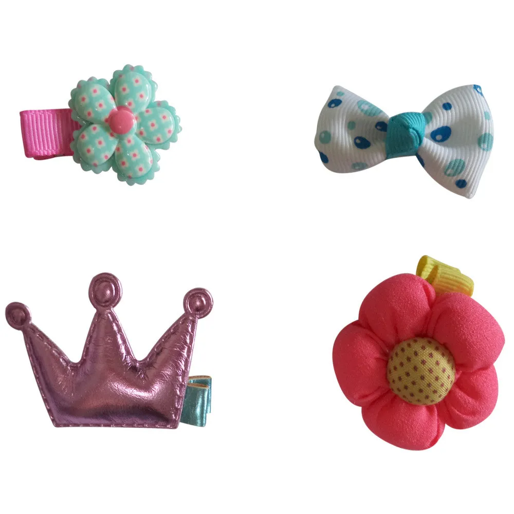 Charis Kid Hair Clips Barrettes Assorted Ribbon Bows Style C Series