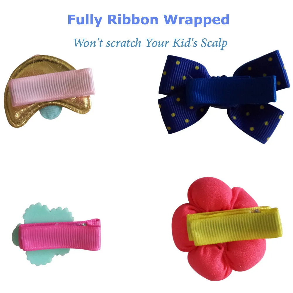 Charis Kid Hair Clips Barrettes Assorted Ribbon Bows Style C Series