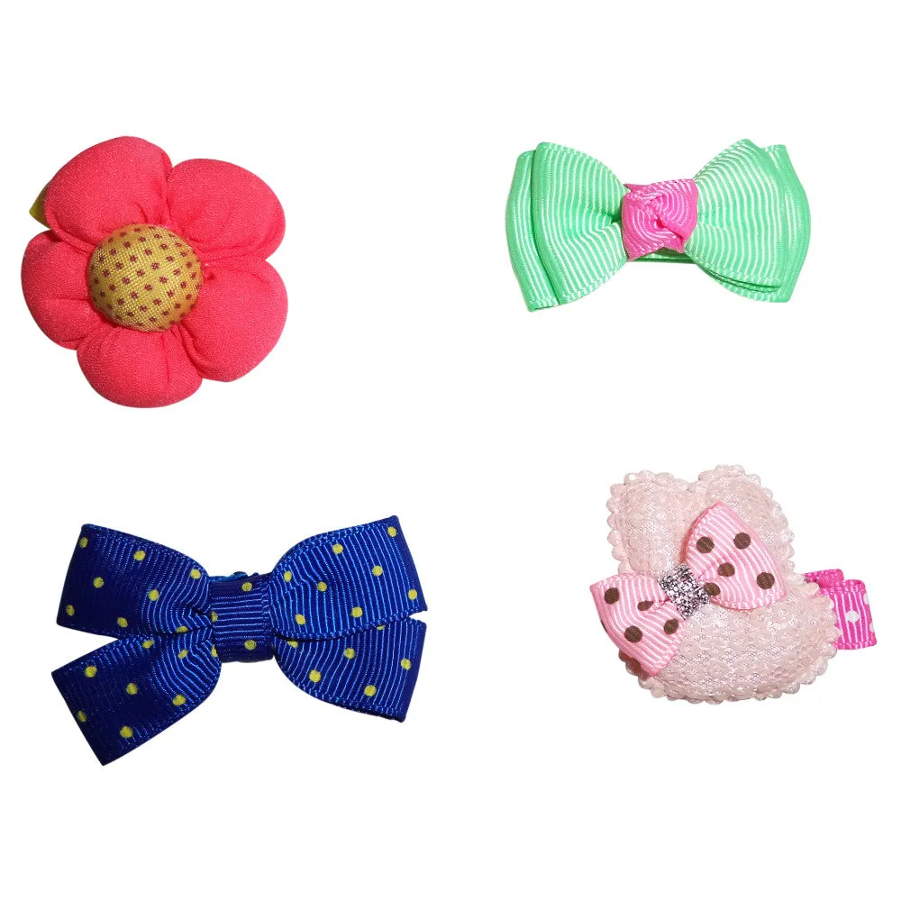 Charis Kid Hair Clips Barrettes Assorted Ribbon Bows Style C Series