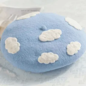 Cloud Berets for Women and Kids