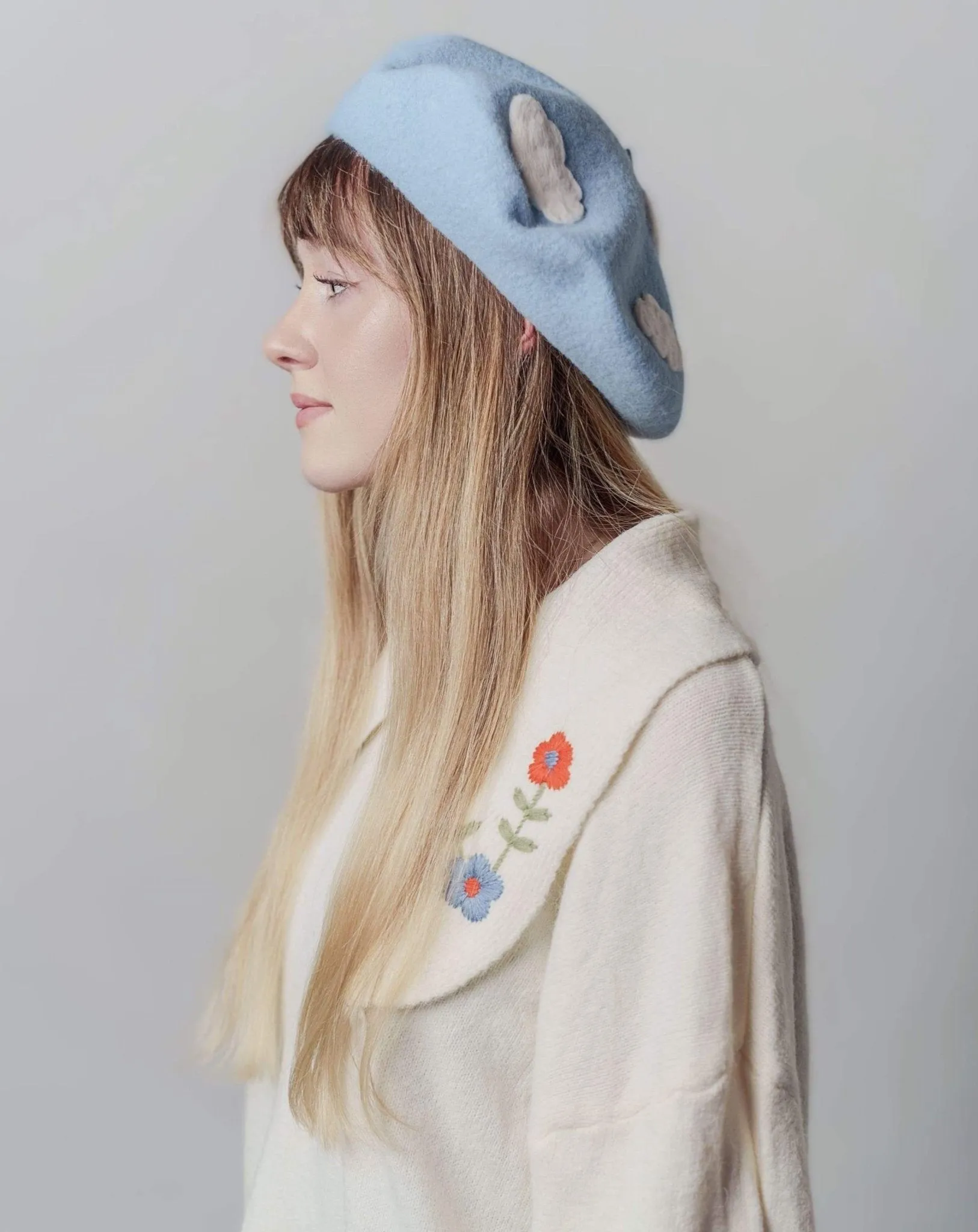 Cloud Berets for Women and Kids