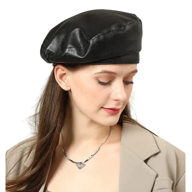 Crupet Vintage Leather Beret