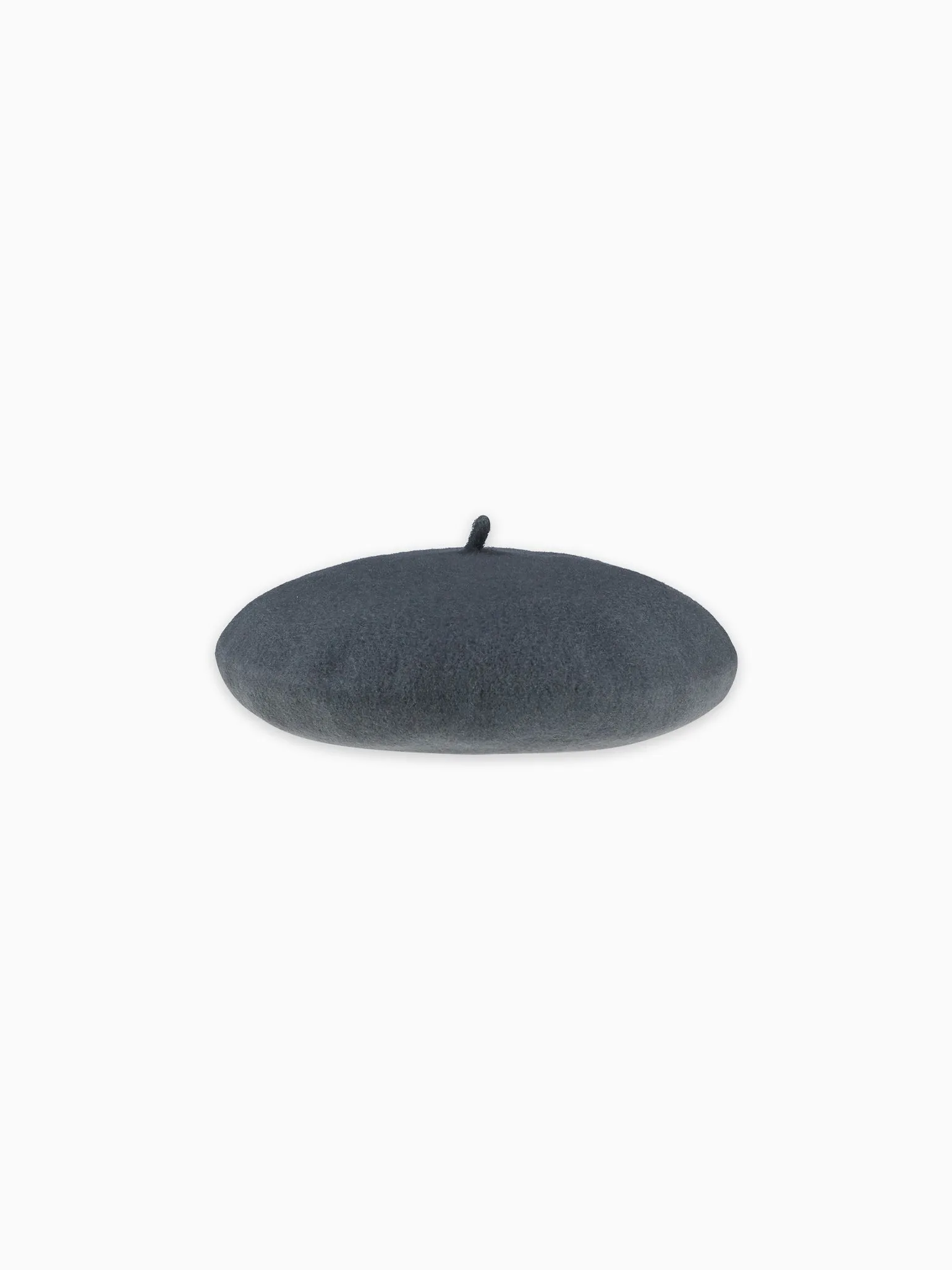 Dark Grey Kids Wool Beret