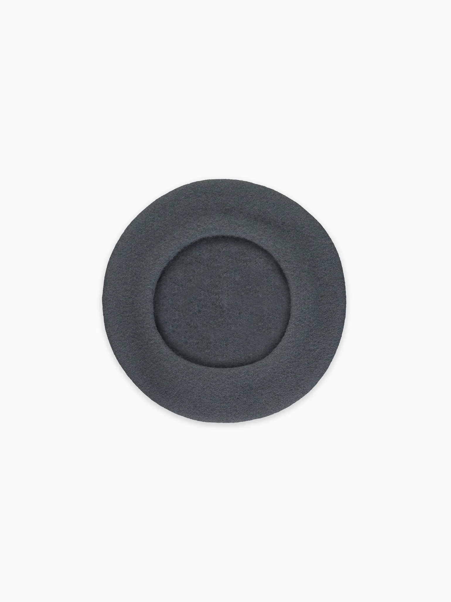 Dark Grey Kids Wool Beret