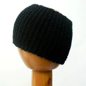 Dreadz Chunky Knitted Head Band / Tube (Black)