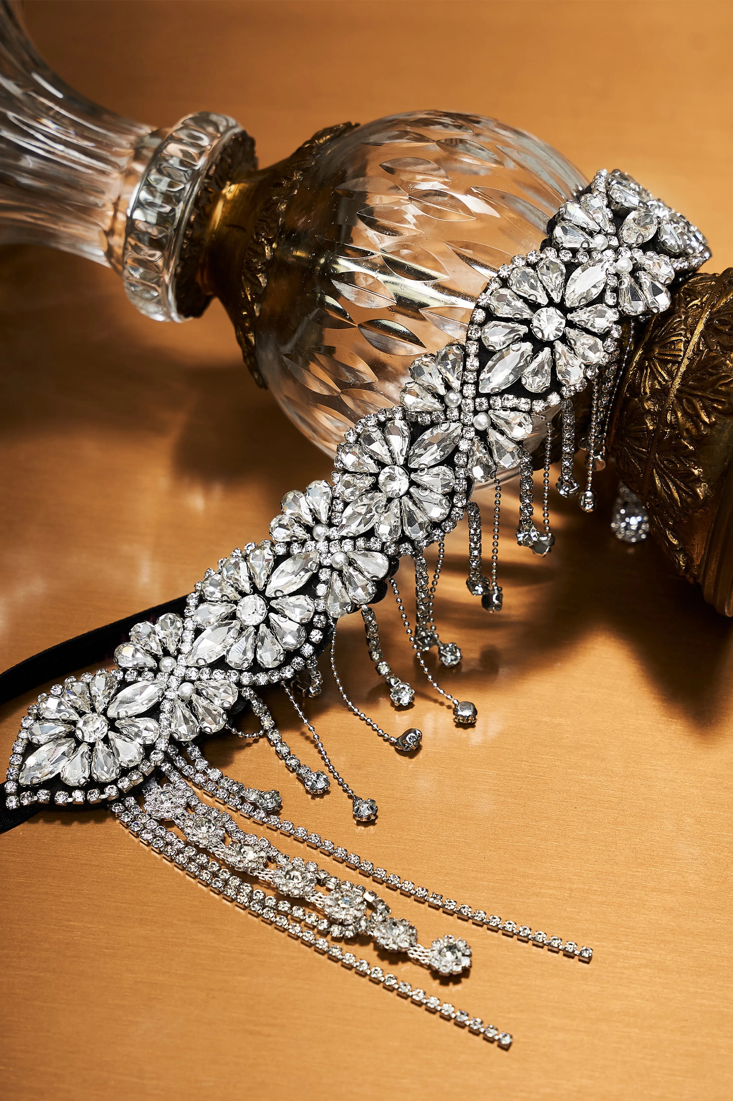 Embellished Crystal Rhinestone Chain Headband