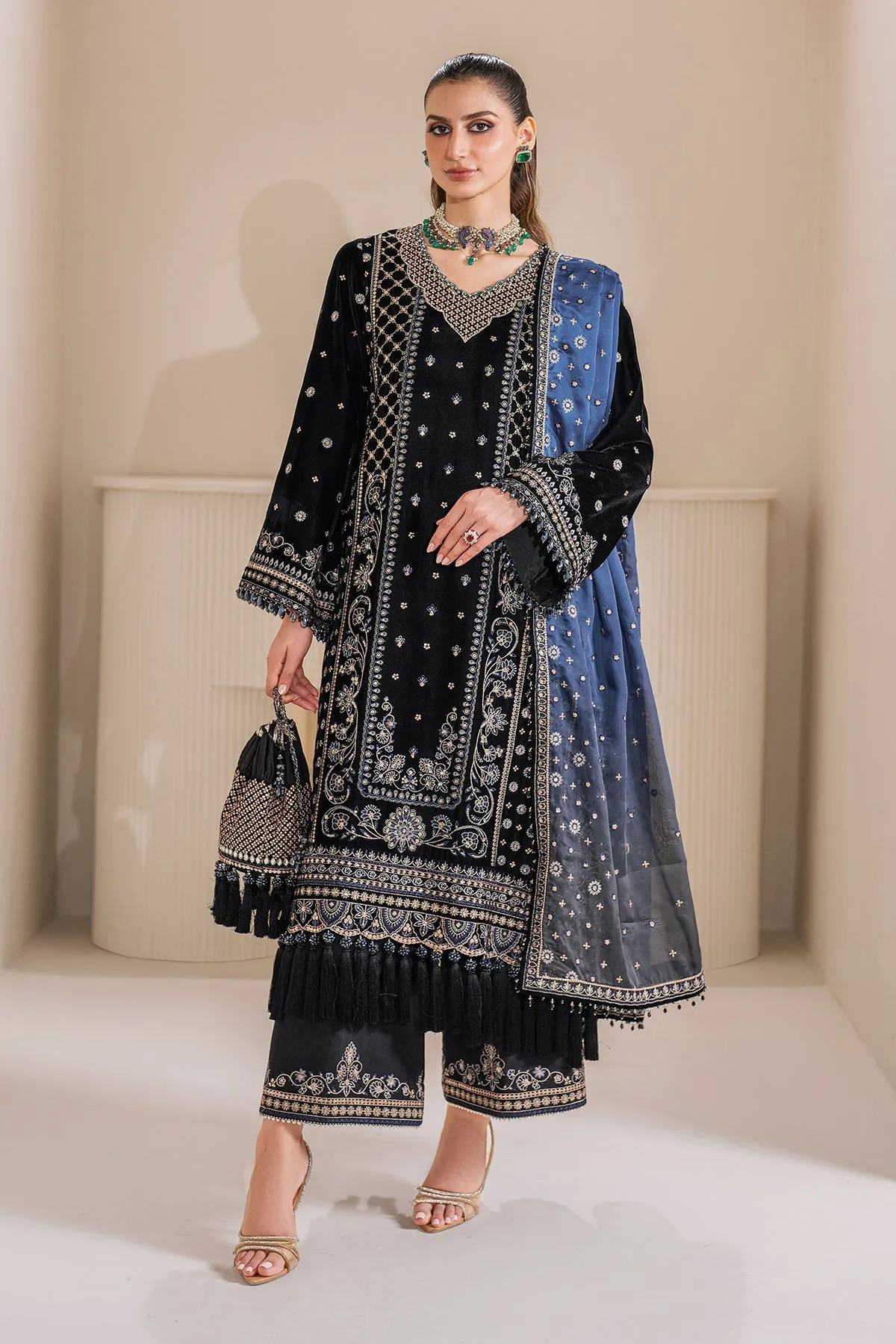 EMBROIDERED VELVET SF-755